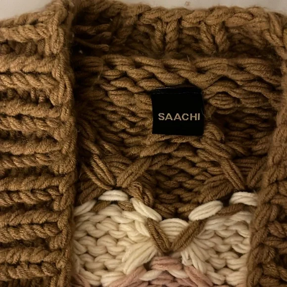 SAACHI CAMILLA OPEN FRONT CROP CARDIGAN 🧶🧵🪡 - Picture 5 of 8